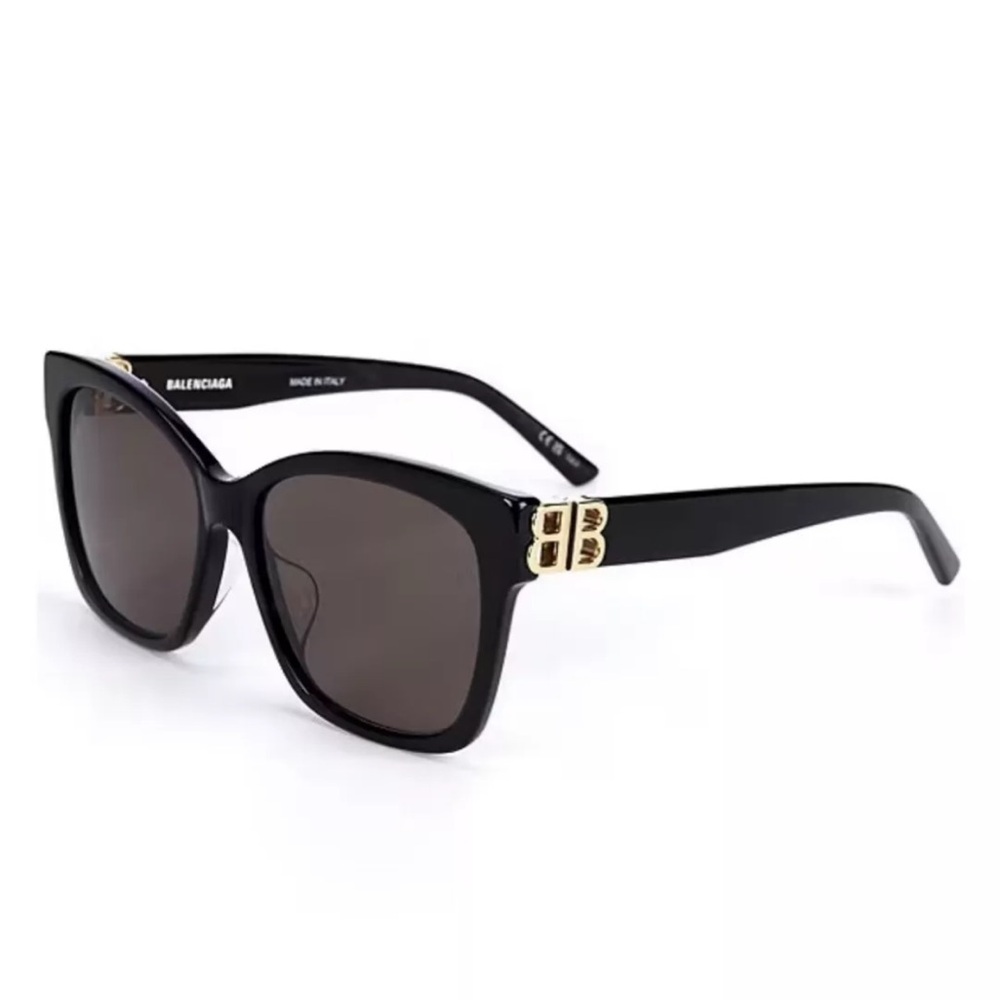 BALENCIAGA WOMEN'S DYNASTY SQUARE SUNGLASSES IN BLACK